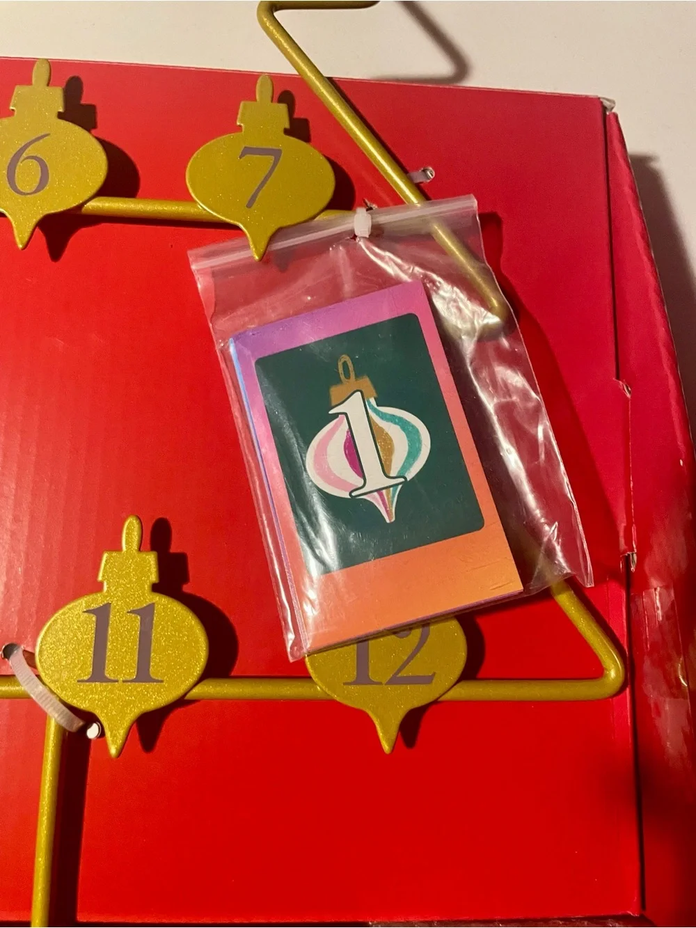 Target Wondershop Gold Instax Mini 12 Day Photo Display Tree Advent Calendar NWT